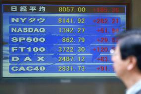 Tokyo stock prices rally